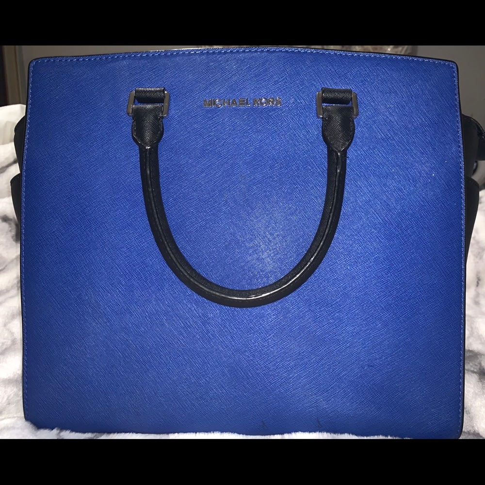 AS NEW! Michael Kors - Blue and Black tote - Picture 2 of 4